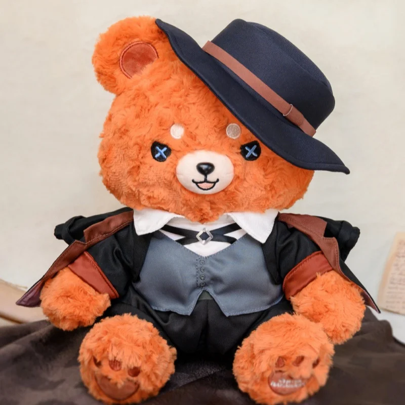 

Tenshi Koubou Bungo Stray Dogs Character Plush Bear Official Version Nakajima Atsushi Anime Collectible Plush Toy Graduation Gif