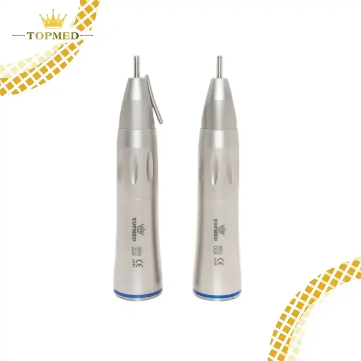 Inner And Outer Water Straight Contra Polishing Drills With LED Fiber Optic 1:1  Low Speed Straight Contra Angle Set