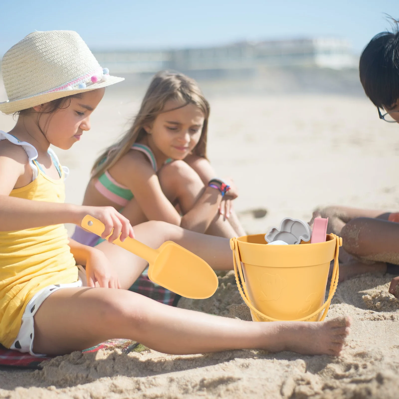 Kind Strand Speelset Siliconen Zand Graven Speelgoed Speelgoed Kinderspeelgoed Oceaan Silicagel