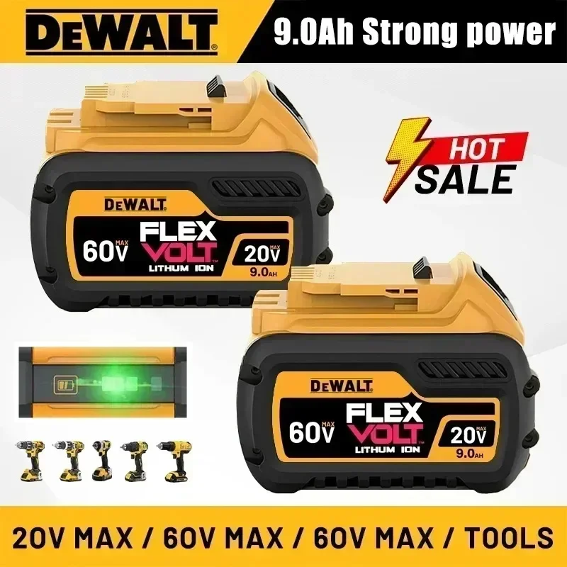 

12V 20V 60V DEWALT 9000MAH Screwdriver Battery Dewalt Dcf850 Dcf887 Dcf922 DCB182 DCB205-2 DCB206-2 Power Tool Battery & Charger