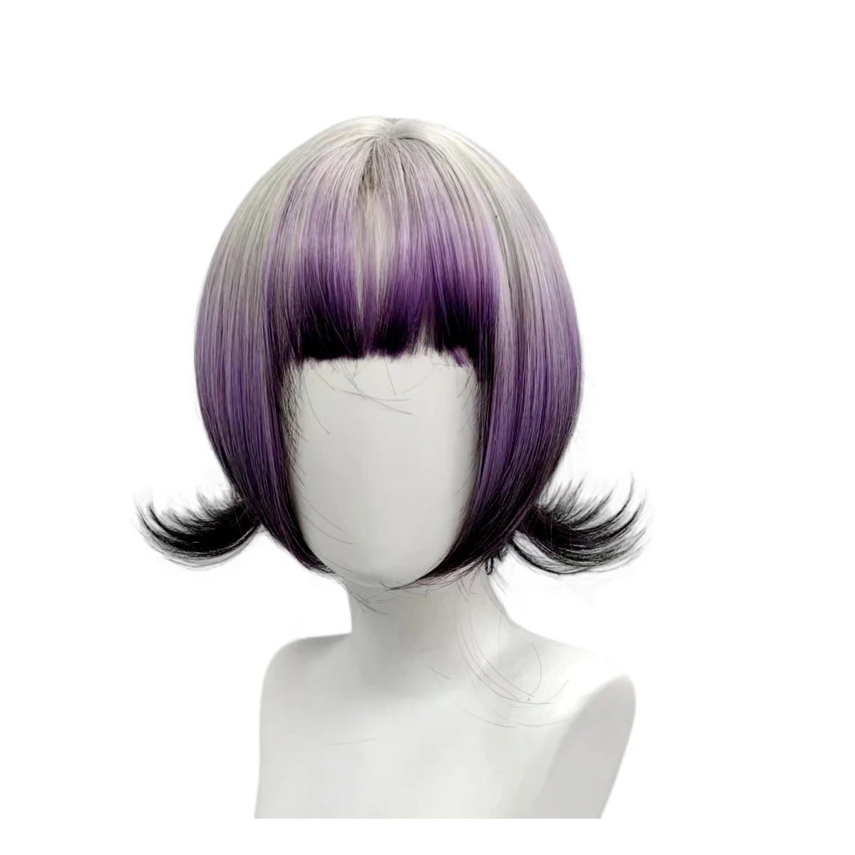 Grey Purple Black Ombre Bob Wi - đánh giá và giá Anime Cosplay Girl With Black Hair