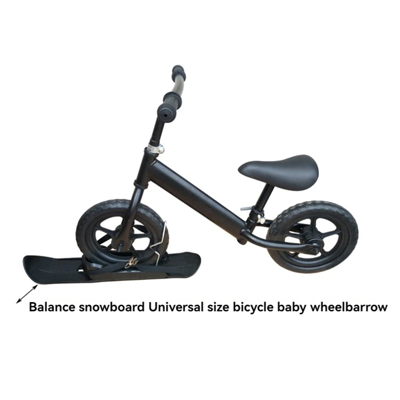 Snow Sledge Board Beach Skateboard Universal Ski Plate For Scooter Balancing Bike Pet Stroller Disabled Wheelchair Tool