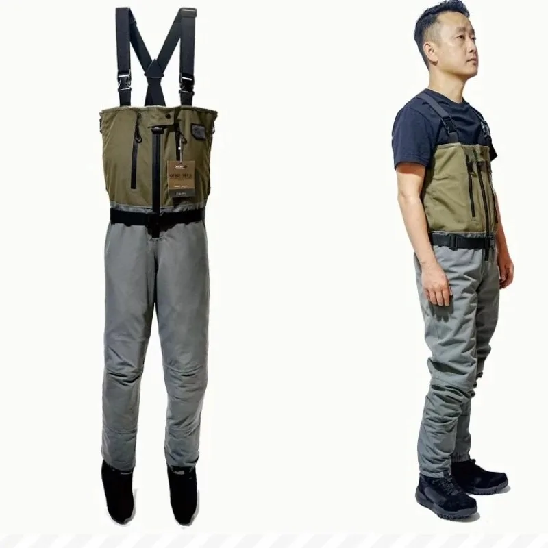 Wading pants fit compact and docile, lightweight thermal insulation split Luya special for fly fishing