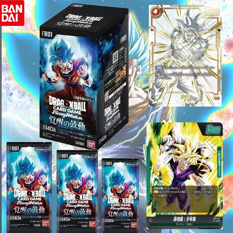 Горячая официальная суперкарточная игра Bandai Dragon Ball FB01 Booster Pack Awakened Pulse, TCG, коллекционный подарок в стиле аниме для детей и взрослых Горячая официальная суперкарточная игра Bandai Dragon Ball FB01 Booster Pack Awakened Pulse, TCG, коллекционный подарок в стиле аниме для детей и взрослых