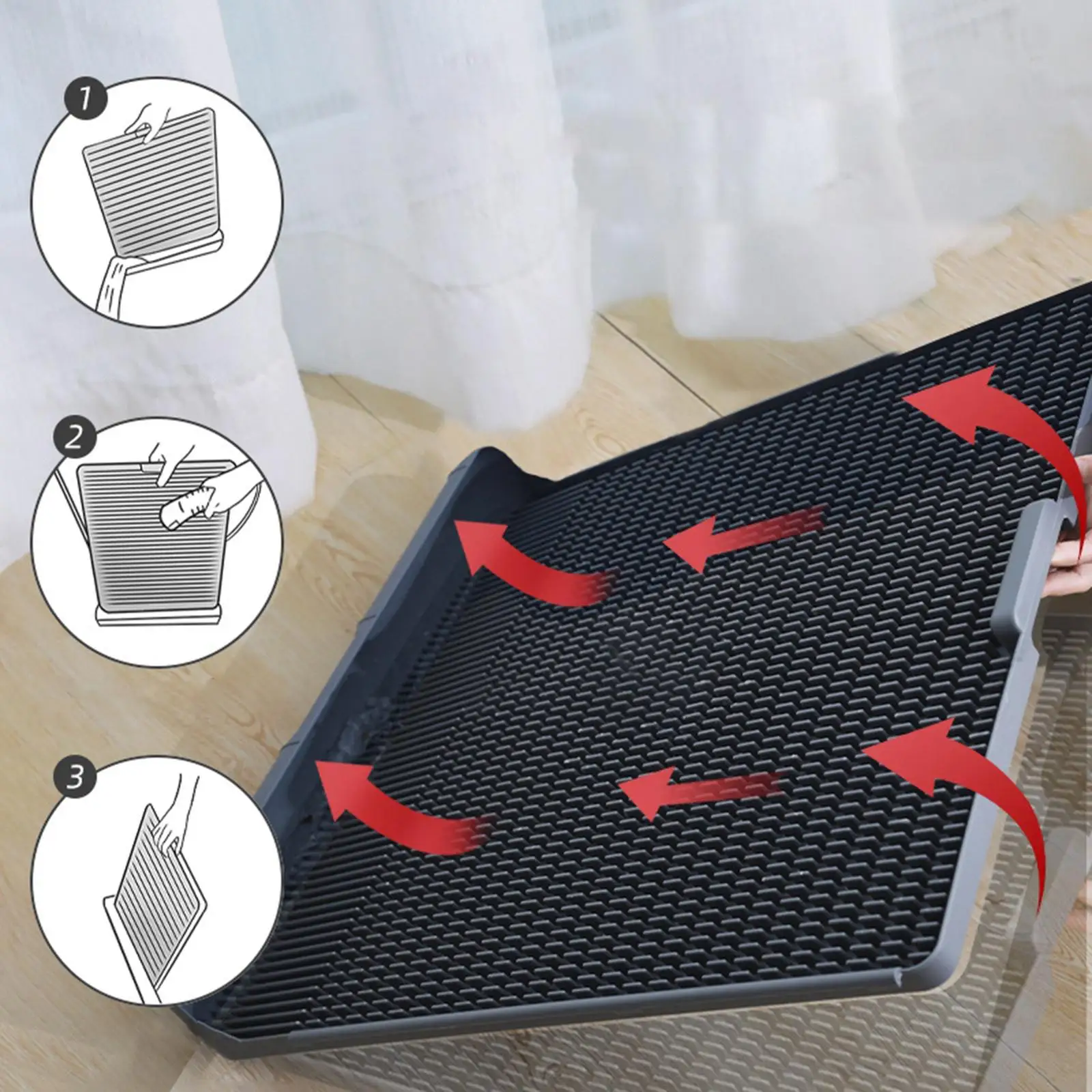 

Dog Toilet, Bedpan Potty Trainer Lightweight Tear Proof Washable Easy Cleaning
