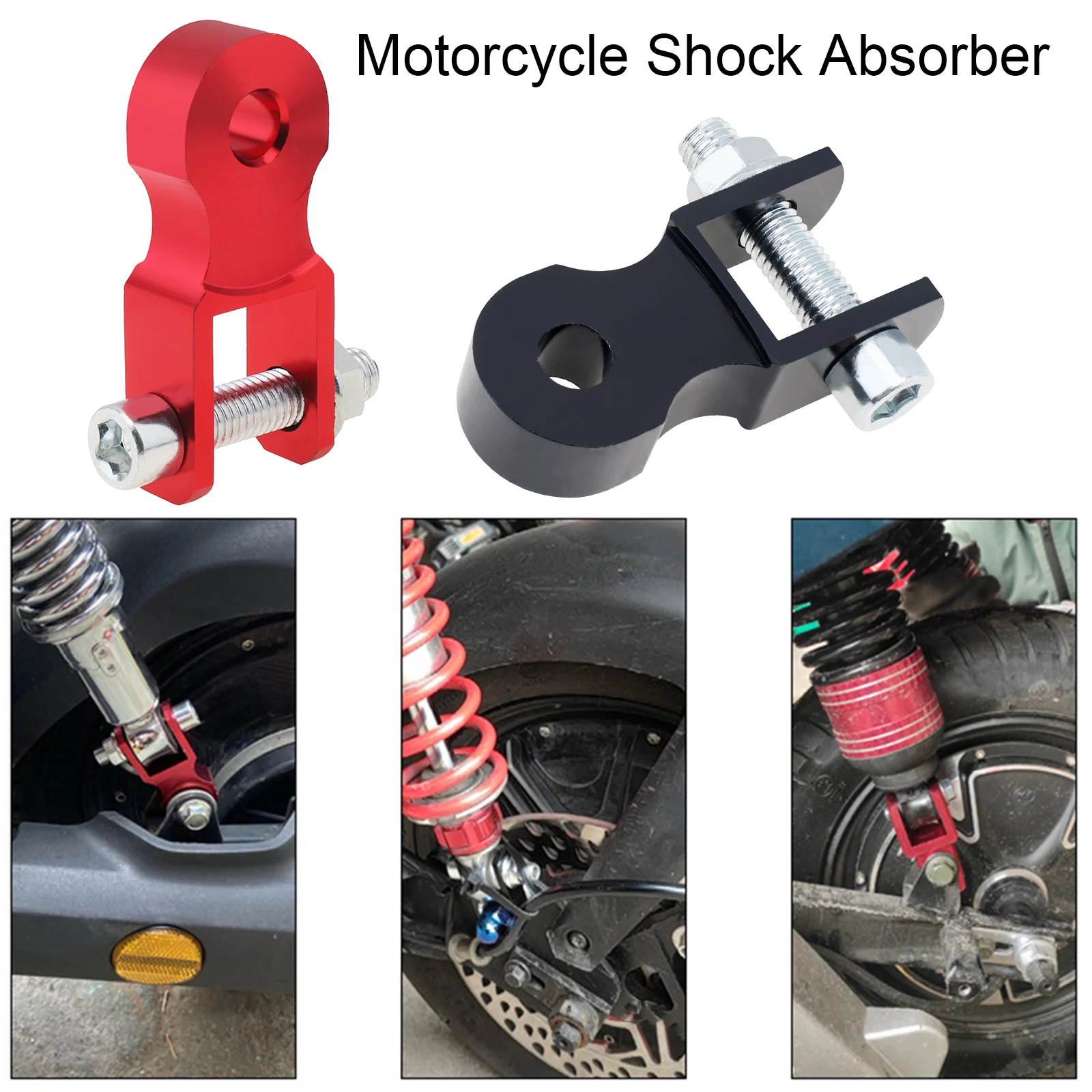 1 قطعة دراجة نارية من سبائك الألومنيوم صدمة موسع ارتفاع تمديد تعليق الناهض للدراجات النارية سكوتر استبدال أجزاء ///.\p #4