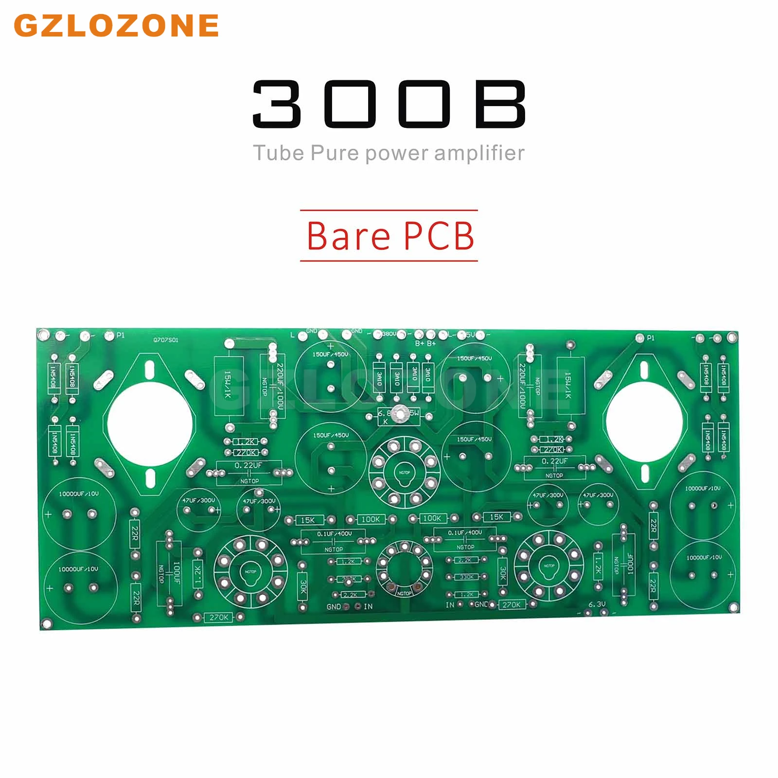 300B Tube Pure Power Amplifier Bare PCB Base On UK AN Circuit (Z-01)