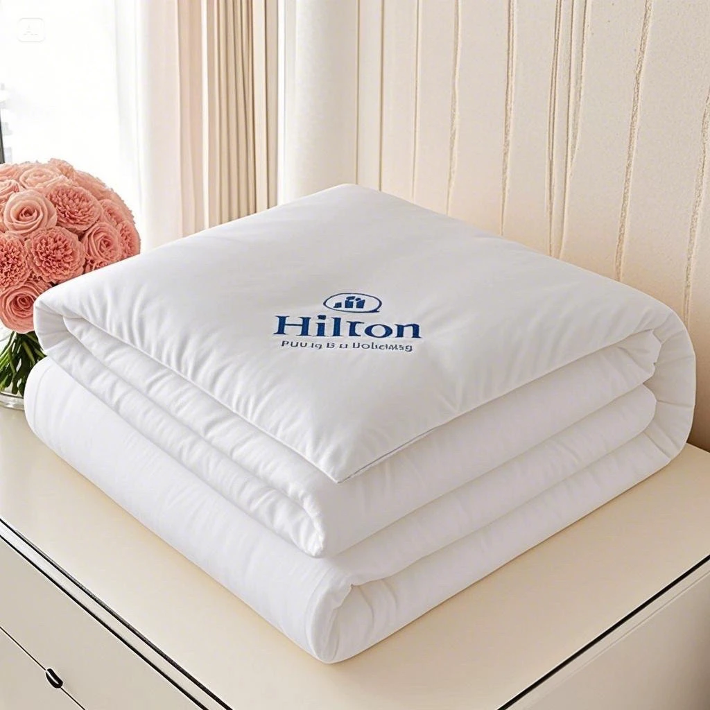 Colcha de ar condicionado padrão de hotel cinco estrelas, colcha de algodão de inverno para uso doméstico, cobertor central duplo de primavera e outono