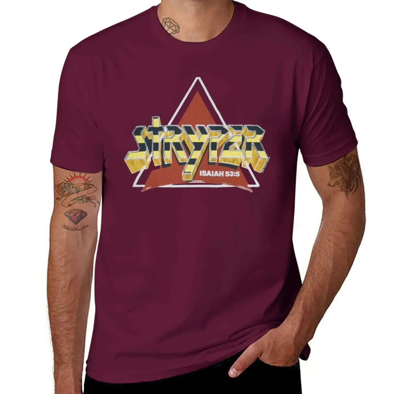 T-shirt for A Boy Aesthetic Clothes T Shirts for Men Pack New Stryper Tee Shirt Cute Clothes Harajuku Men Clothing Graphic Funny