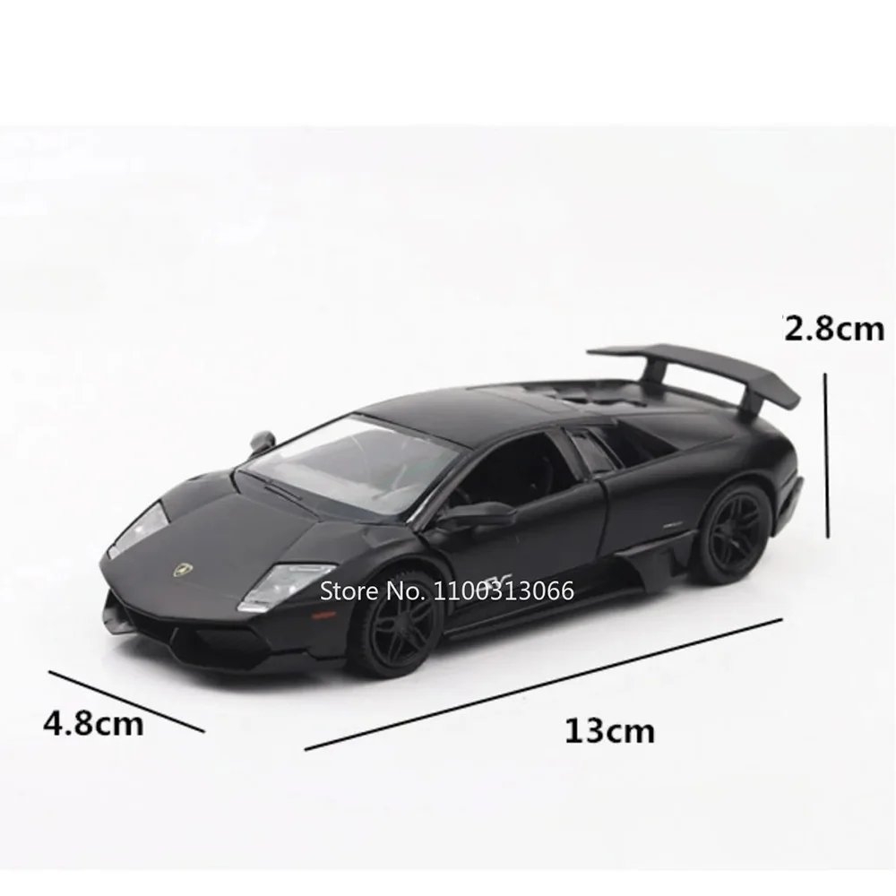 1:36 Scale Lamborghini Bat Car Toys Alloy Diecasts Model Doors Opened Sports Cars with Pull Back Vehicle Children Festival Gifts