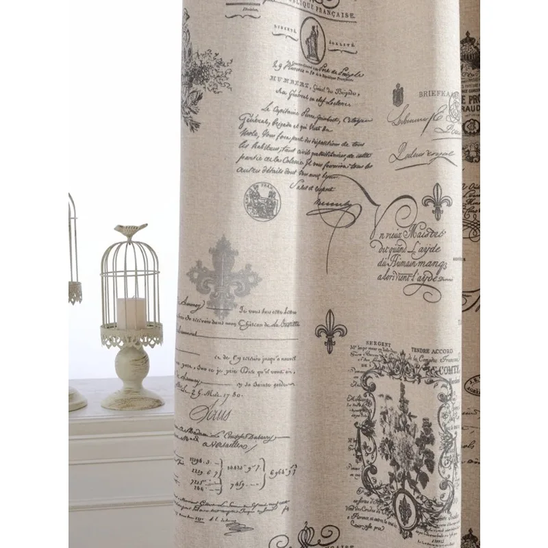 New Retro Modern Printed Roman Blackout Curtains for Living Room, Bedroom, Balcony Curtains