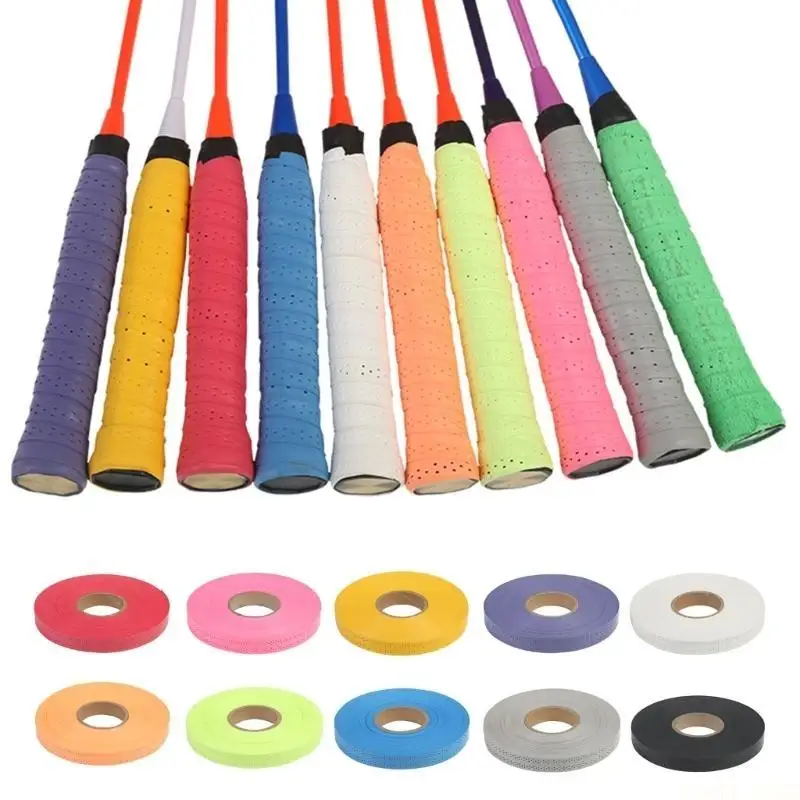 U2JB Tennis Overgrips Band Sport Tape Winding Fishing Rod Squash Padels Racket Tape