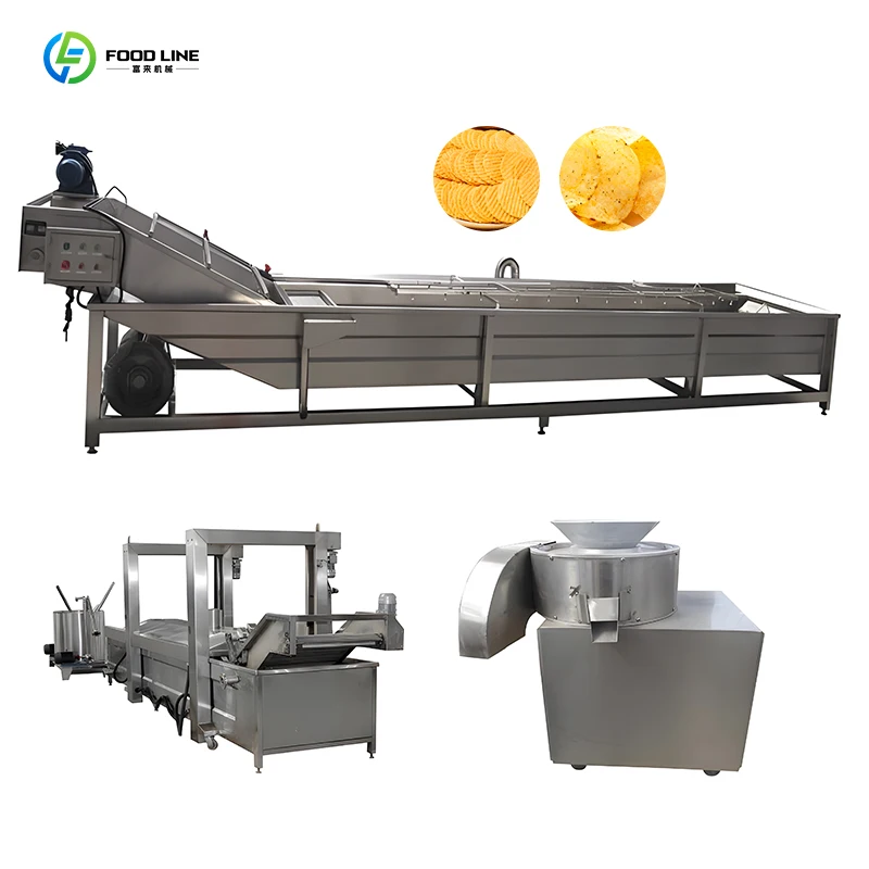 

Potato Chips and Fries System Stainless Steel Commercial Food Factories Energy Saving Plant Use