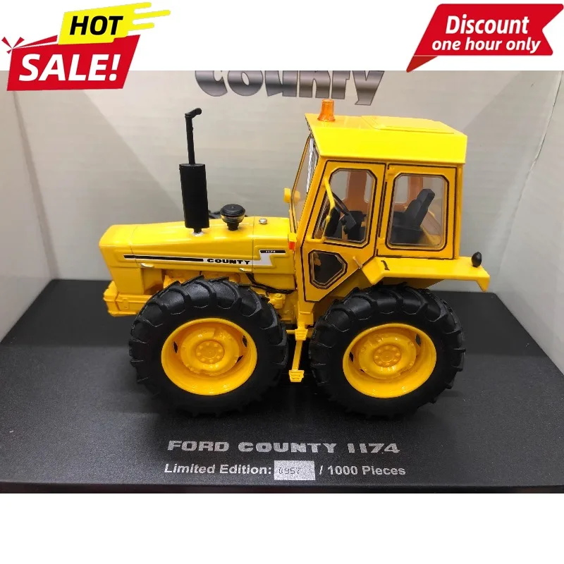 

For UH 1:32 FORD COUNTY 1174 Ford Tractor Yellow Alloy Construction Vehicle Model 6212