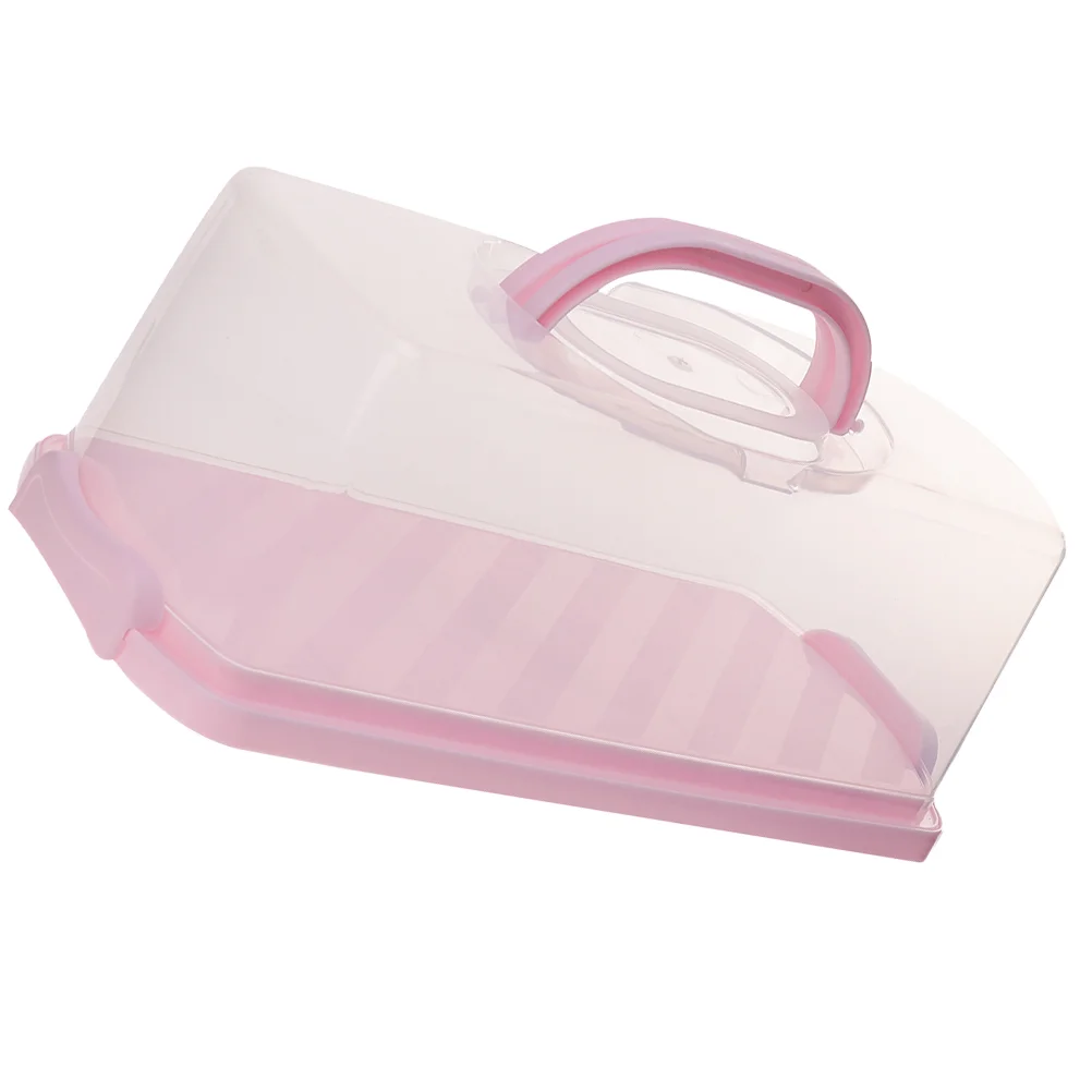 

Loaf Bread Storage Container Carrier with Lid and Handle Saver Airtight Box Containers Lids Cake Keeper Rectangular