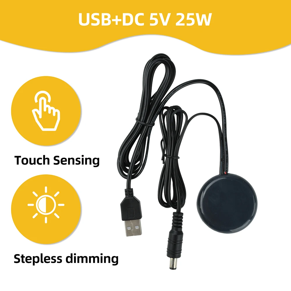 12V 24V 60W 120W LED Drive Dimmable Touch Sensor Switch Module 5cm Penetrating Wood Panel Smart Home Wardrobe USB Port