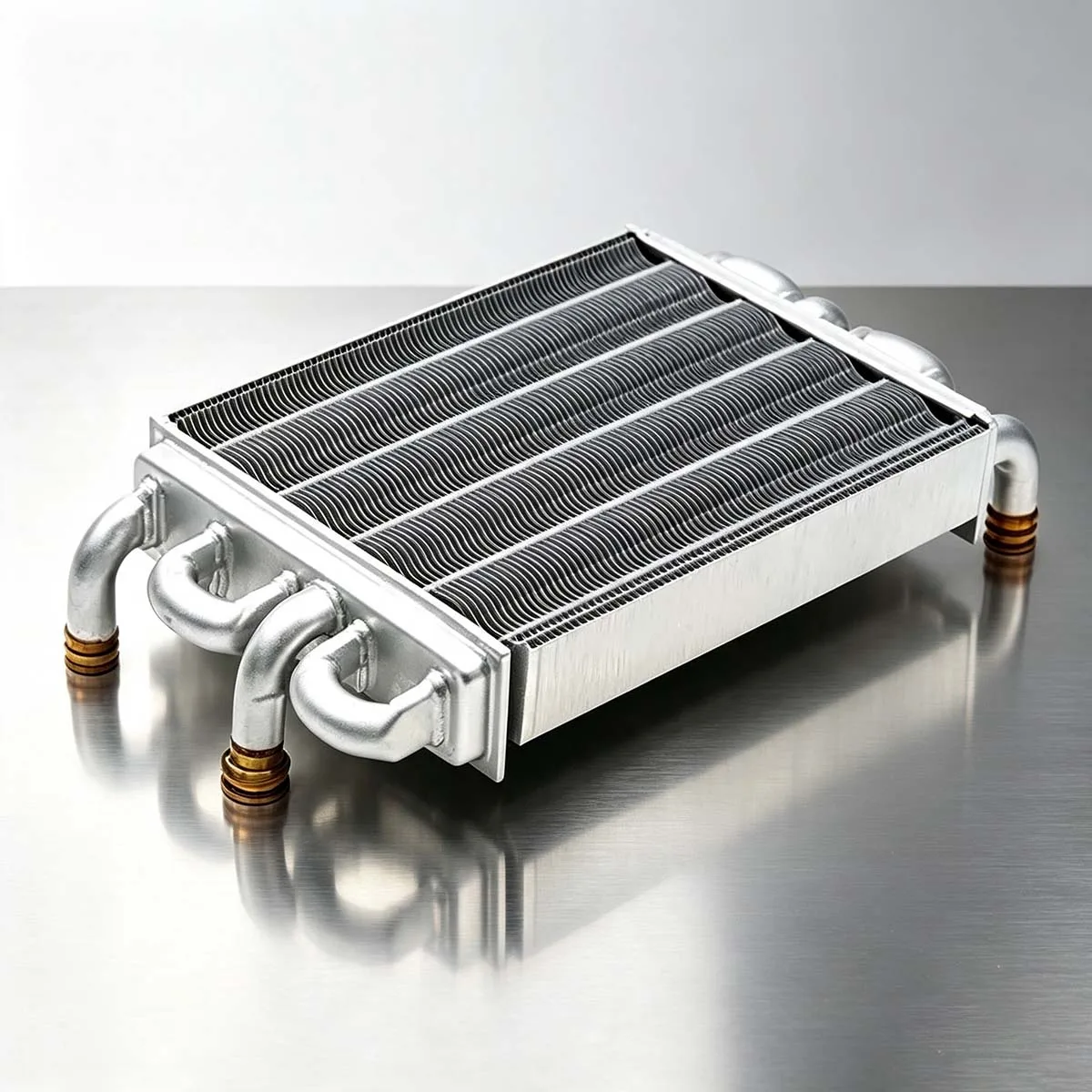 Gas Boiler Bitermic Heat Exchanger Assembly 710537600 Fit Baxi Main 5 Westen Quasar E Wall‑Hung Heating Replacement Part