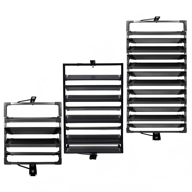 Space Saving 360° Rotating Shoe Rack,  Multi-layer Shoe Holder Storage Organizer, Built-in Height Adjustable Shoe Cabinet Closet
