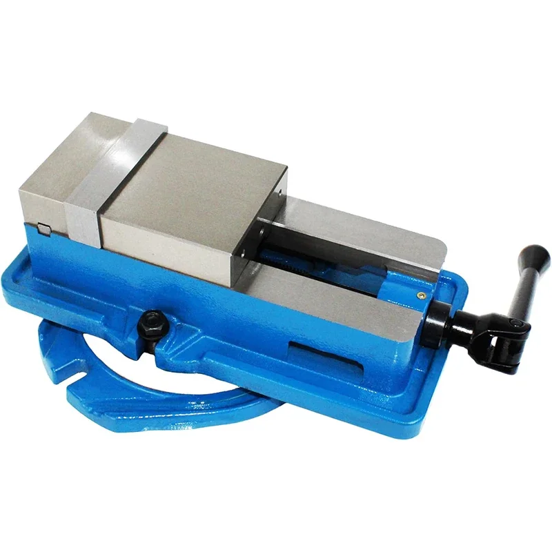 4" Milling Machine Lockdown Vise Swiveling Base Hardened Metal CNC Vise Precision