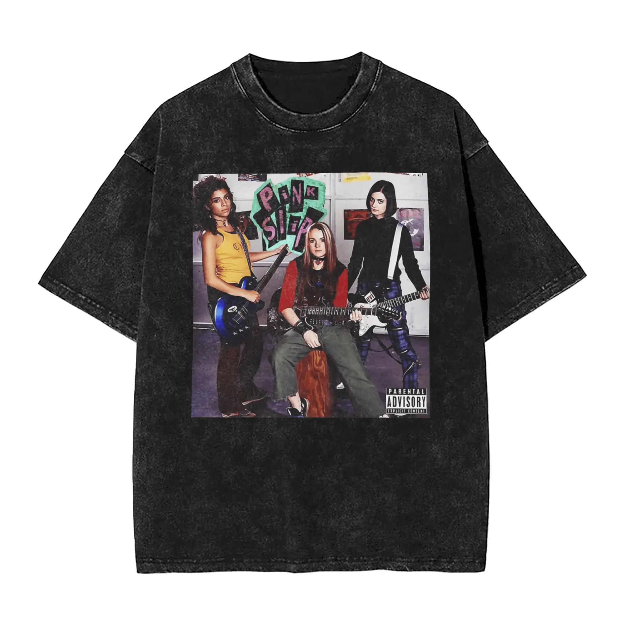 

Freaky Friday Pink Slip Album Cover T-Shirt Summer Vintage T-Shirts Cotton Hipster Tshirt For Couple Short Sleeve Print Tops