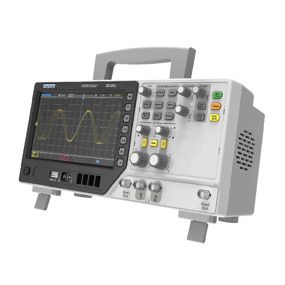 Hantek DPO6102B Fluorescent Oscilloscope 2CH 100MHz 1 GSa/s Real-Time Sample Rate Waveform Generator