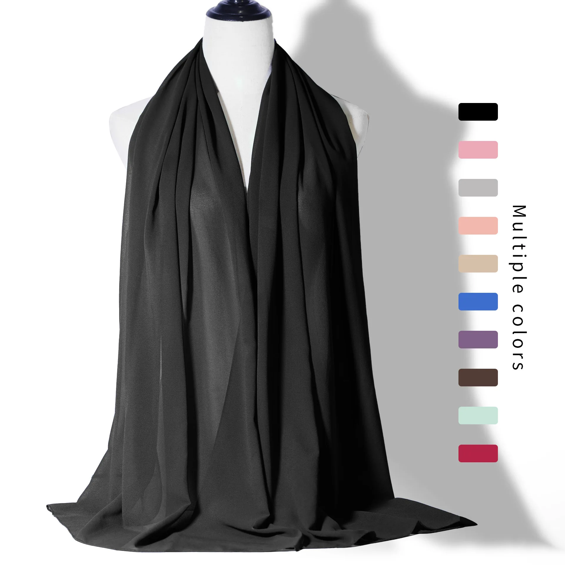 

Women's Pearl Chiffon Bubble Scarf - Versatile Head Wrap & Shawl Breathable & Windproof | Multi-Way Styling