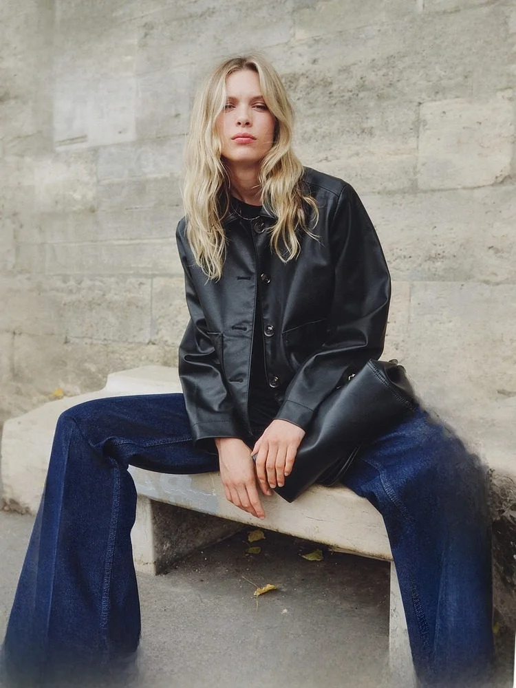 

H&M Winter Women's Coated Jaet 306532 Polyester Fiber 00% Autumn 2025 Ladies Premium Leather Coat