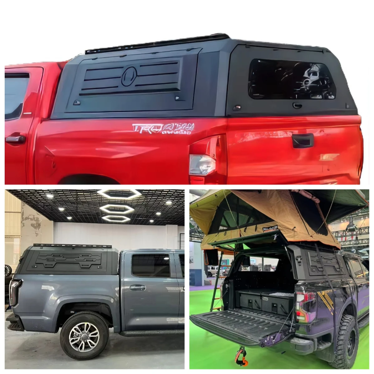 

Wholesale Price Pickup Canopy Aluminum Alloy or Steel Pickup Hardtop Canopy for Silverado Hilux Tundra F150 Ranger