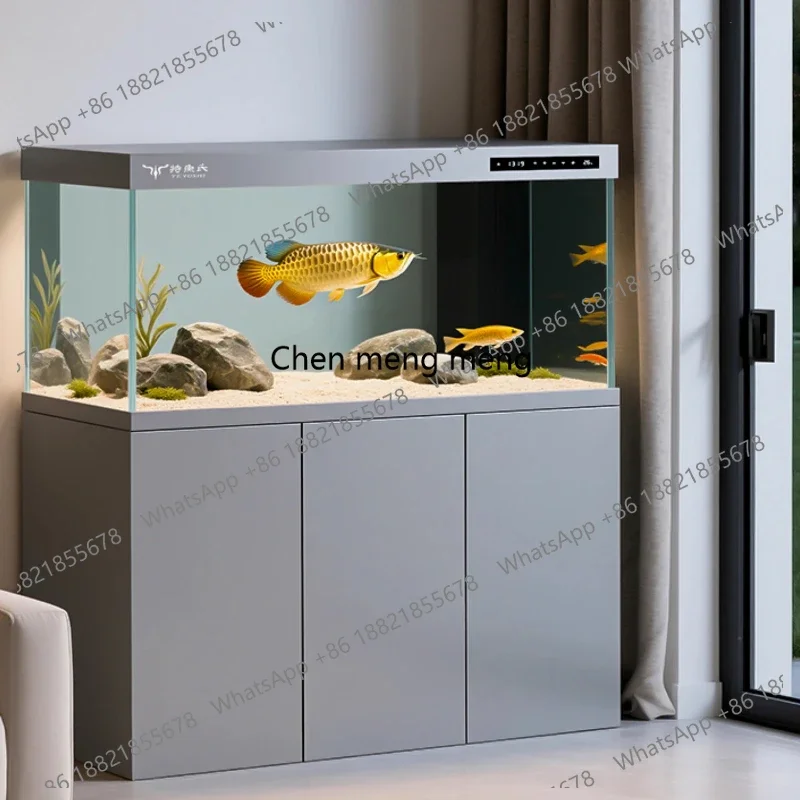 M02 Modern Living Room Aquarium Floor Ecology Creative New Style Aquarium Customizable Ornamental Fish Home Furniture Acuario