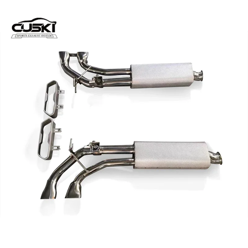 Exhaust System Performance Catback for Mercedes Benz G500 G63 G65 W464 Muffler With Square Tips