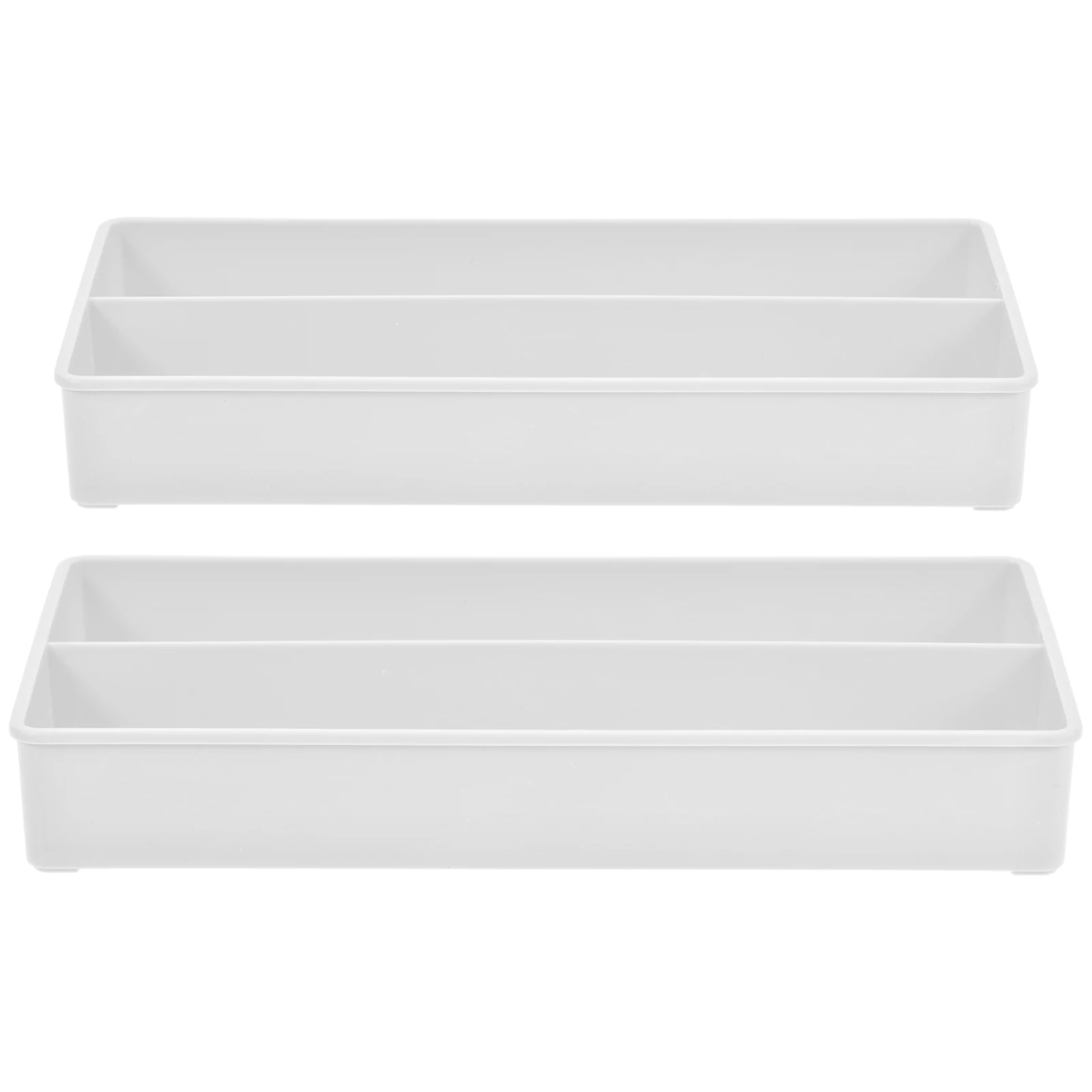 2pcs Sturdy Coin Storage Case Multi-Grid Plastic Container For Supermarket Bank Collectors Zero Qian Box Reusable