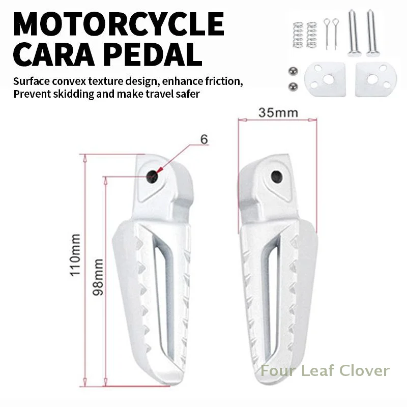 1 par de pedales Kara, pedales plegables para pisar el asiento trasero, adecuados para accesorios de modificación de motocicleta eléctrica