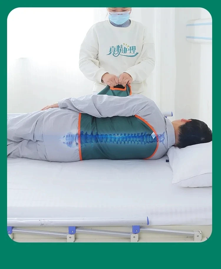 

Bedridden Elderly Patient Turnover Assistive Device for Caregiving Bedside Support Lateral Positioning Pressure Ulcer Prevention