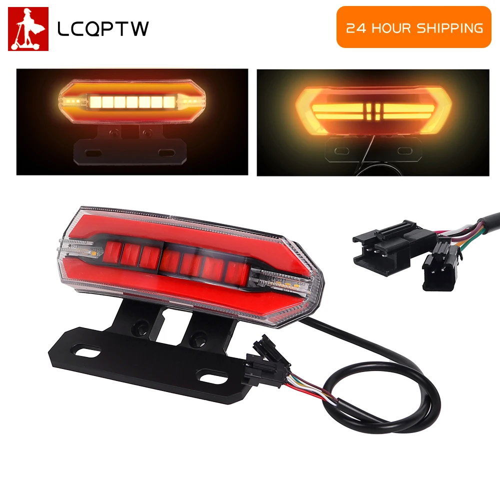 

Waterproof LED Rear Lamp for Electric Scooter Safety Warning Taillight for Night Riding Cycling Accessory