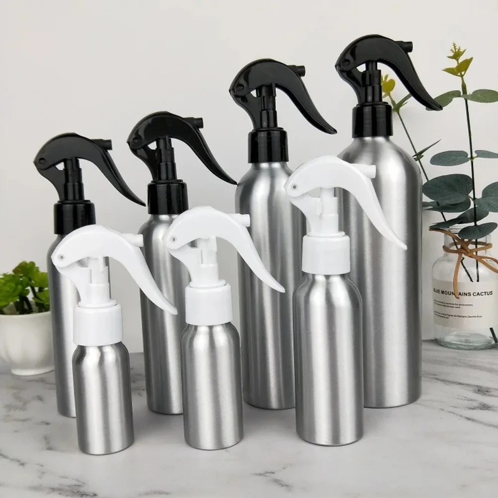 1pc 50/100/150/250ML Empty Aluminum Pump Mist Spray Bottle for Household Flower Sprayer Cosmetics Kitchen Cleaning Hairdresser