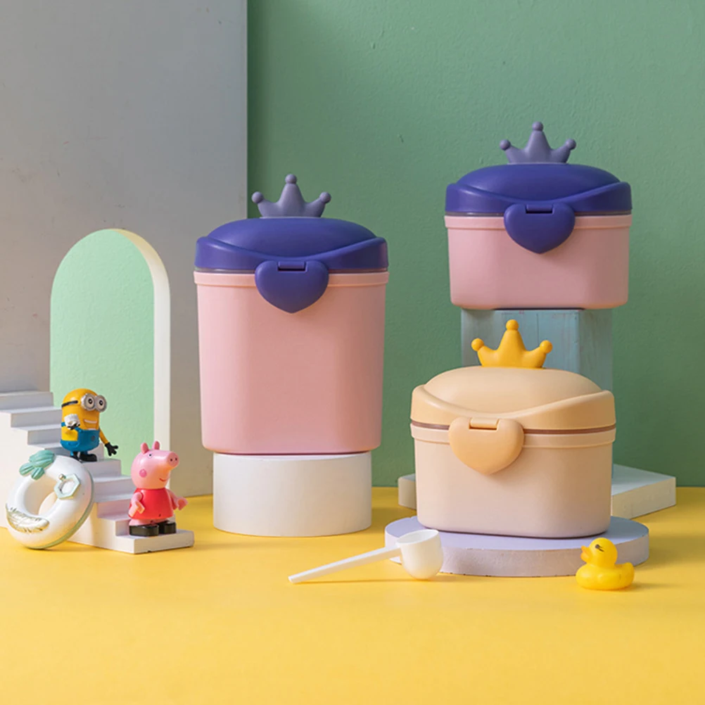 

Milk Powder Box Formula Storage Container Separate Spoon Sanitary Design Portable Baby Feeding Travel Safe Sealed Without