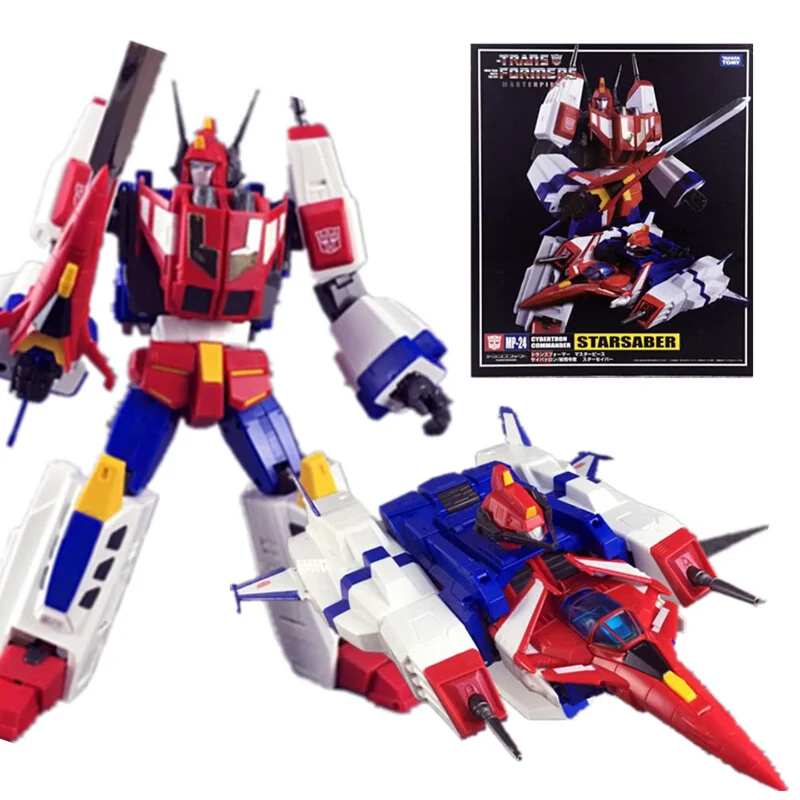 

В наличии: Трансформируемая игрушка-фигурка Masterpiece MP-24 Starsaber в коллекционной упаковке, модель для коллекции, подарок для мальчика