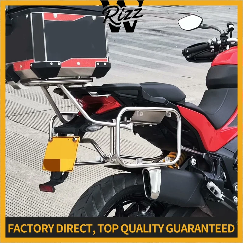 Motorcycle Saddlebag Side Toolbox Bracket Top Case Luggage Pannier Rack Fit For Ducati Multistrada 950/S V2/S 1260 1200 Enduro