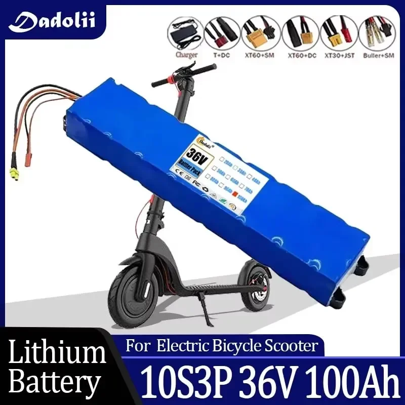 

New 10S3P 36V 100000mAh 36v Electric Scooter Battery Pack 18650 Lithium M365 Electric Scooter 36v Battery Scooter