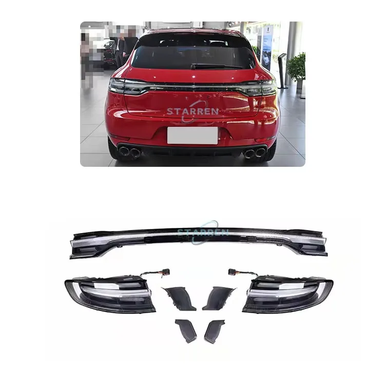 

2014-2023 High-quality LED Taillights for the Model Year Black Feed-through Taillights for the Replacement of the Porsche Macan
