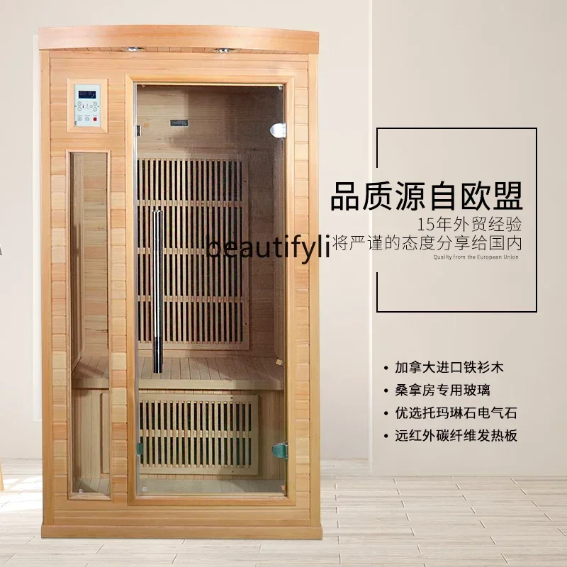 CC182R sauna de vapor de sudor por infrarrojos lejanos, sala de vapor seca para el hogar, salón de belleza, sala de fisioterapia, soporte personalizado