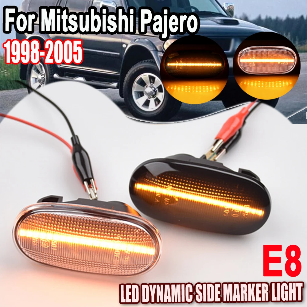 For MItsubishi PAJERO MIRAGE LEGNUM /Lancer GALANT LED Dynamic Side Marker Turn Signal Light Sequential Blinker Light