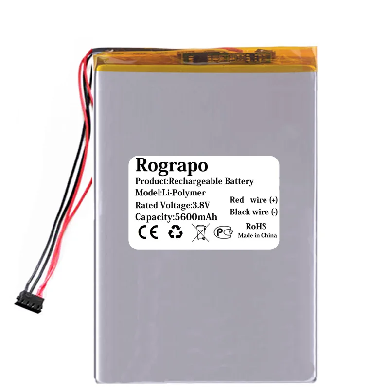 New 5600mAh Ebook Battery For Boyue Likebook Mimas T103D 4 Wires Cables