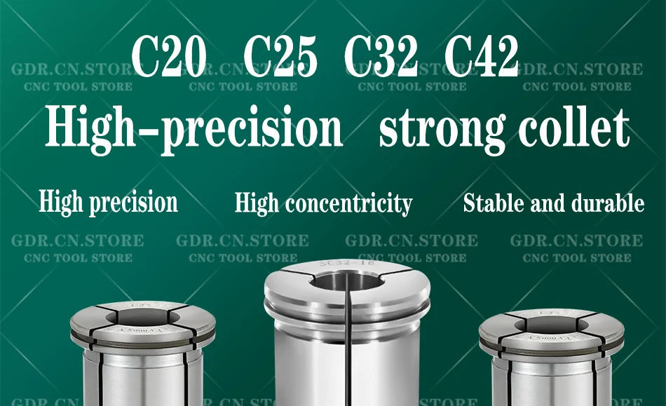 GDR Spannzange BT30 BT40 SC C16 C20 C25 C32 C42 leistungsstarke Spannzange Starke Spannzange Spannfutter Werkzeughalter Halterung Werkzeug – Detail 1