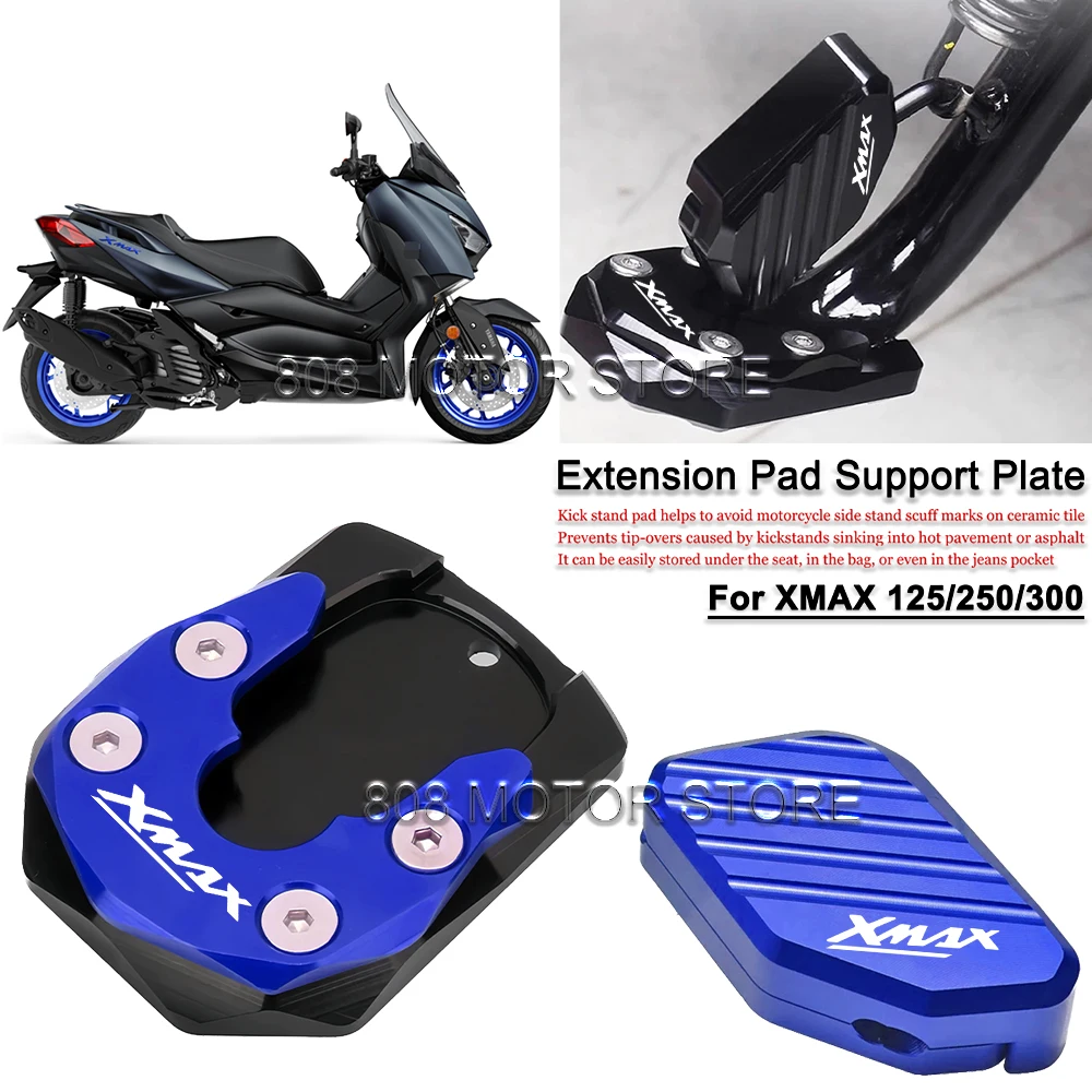 

For Xmax 125 250 300 xmax Motorcycle Kickstand Foot Side Stand Extension Pad Support Plate