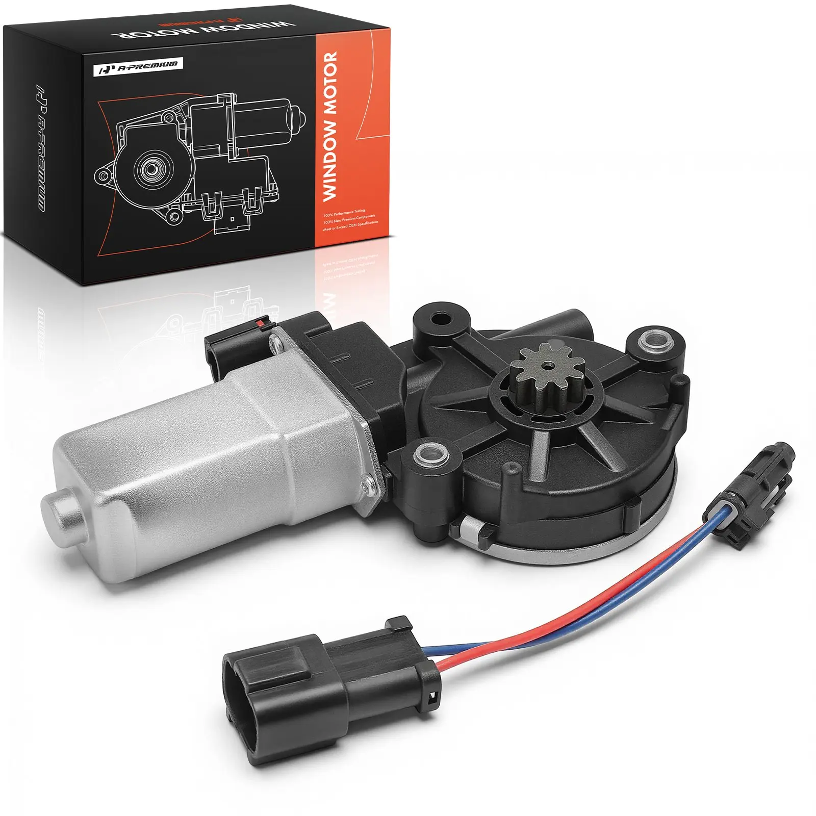 A-Premium Left Driver Side Power Window Motor with 2-Pin for Ford Taurus 1996-2007 Mercury Sable 1996-2005