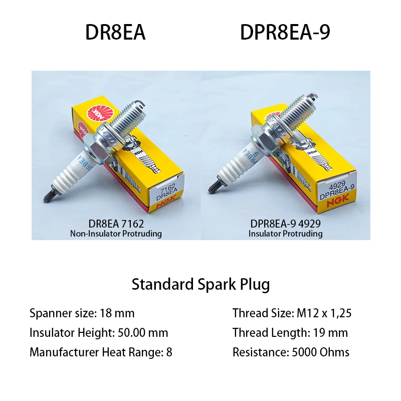 

1pcs Original Motorcycle NGK Spark Plug DR8EA DPR8EA-9 Motorcycle Spark Plug