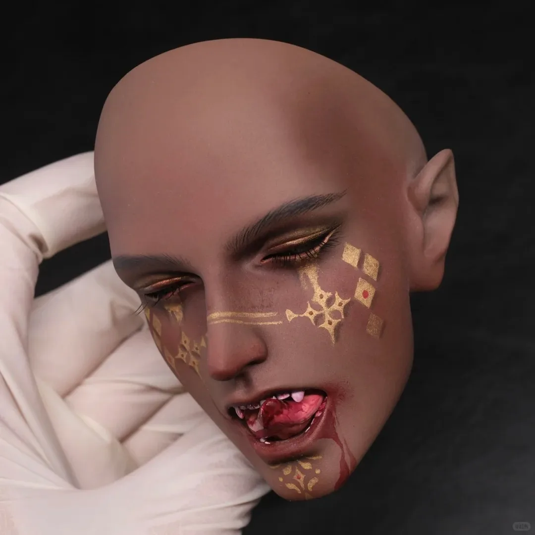 

New 80cm BJD SD doll 1/3 Muscle Boy Tongue Uncle Vampire Gift High Articulated Puppet Toy Gift Spot Makeup