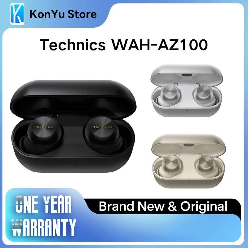 

Беспроводные наушники Technics EAH-AZ100 с магнитным жидкостным драйвером, Hi-Res LDAC аудио, адаптивным шумоподавлением ANC, Bluetooth 5.3