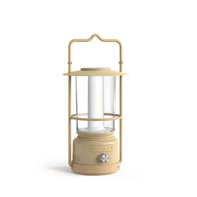2023 new outdoor multi-function camping light bluetooth audio camping tent atmosphere music light portable light gift